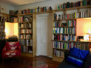 naturopath home books library cosy