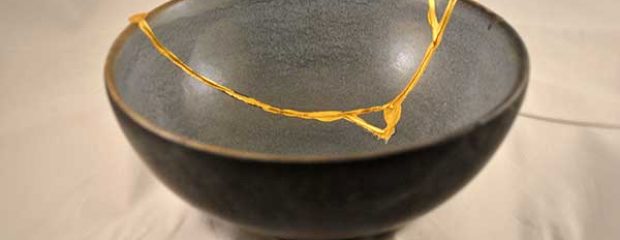 broken bowl reparied with gold naturopath gill stannard