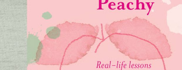 book cover with pink line drawing of a peach with text when life is not peachy Real-Life Lessons in Recovery from Heartache, Grief and Tough Times By Pip Lincolne